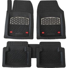 Ekolmaks Renault Symbol Uyumlu Universal Derin Havuzlu Paspas Krom Karbon