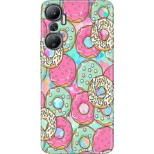 Grabono Infinix Hot 20 Kılıf (X6826C) Desenli Baskılı Esnek Silikon Kapak Donut