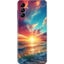 Grabono Samsung Galaxy A04S Kılıf Kılıf Renkli Esnek Silikon Temalı Desenli Tpu Okyanus