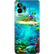 Grabono General Mobile Gm 24 Pro Kılıf Desenli Esnek Silikon Temalı Island