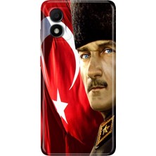 Grabono Tcl 303 Kılıf Silikon Renkli Phone Case Mustafa Kemal