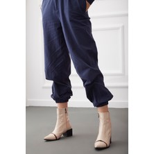 Ayakkabı Prensi Electra Bej Bot Nude Rugan 6 cm Kadın & Bootie, Topuklu