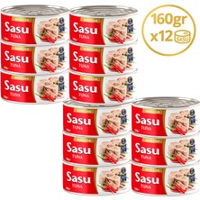 Sasu Acılı Ton Balığı 12X160G Bütün Dilim