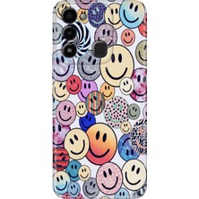 Grabono Tecno Spark 8c Kılıf Renkli Temalı Desenli Tpu Tecno 8c Silikon Emojix