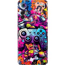 Grabono Tcl 30+ (Plus) Kılıf Silikon Renkli Resimli Arka Kapak Gamer