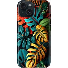 Grabono iPhone 13 - 14 Kılıf Renkli Tpu Uv Baskılı Desenli Silikon Renkli Orman
