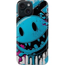 Grabono iPhone 13 - 14 Kılıf Renkli Tpu Uv Baskılı Desenli Silikon Vintage Wall