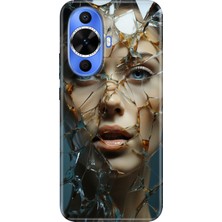 Grabono Huawei Nova 12S Kılıf Renkli Tpu Uv Baskılı Desenli Silikon Cam Kırığı