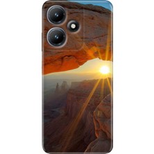 Grabono Infinix Hot 30 Kılıf Baskılı Esnek Silikon Kapak Sun