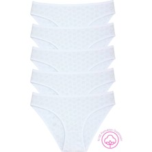 New Lilla 1501 Kalpli %100 Pamuklu 5'li Kadın Bikini Külot Paketi