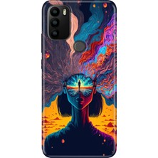 Grabono General Mobile Gm 21 Pro Kılıf Baskılı Esnek Silikon Kapak Girdap