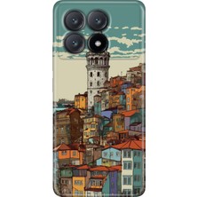 Grabono Xiaomi Poco X6 Pro Kılıf Kılıf Renkli Esnek Silikon Temalı Desenli Tpu Galata