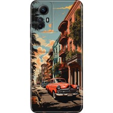 Grabono Xiaomi Redmi Note 12S Kılıf Renkli Desenli Baskı Tasarım Silikon Küba