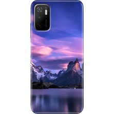 Grabono Xiaomi Redmi Note 11SE Kılıf Renkli Desenli Baskı Tasarım Silikon Kuzey