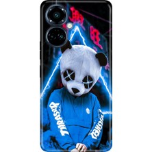 Grabono Tecno Camon 19 Pro Kılıf Renkli Temalı Desenli Tpu (CI8N) Uyumlu Silikon Cool Panda