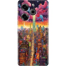 Grabono Tecno Pova 6 Pro Kılıf Renkli Baskı Yumuşak Kapak Esnek Silikon Retro Newyork