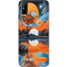 Grabono Tecno Spark 6 Go Kılıf Desenli Kapak Renkli Afrika