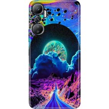 Grabono Infinix Hot 20 Kılıf (X6826C) Desenli Baskılı Esnek Silikon Kapak Dream Road