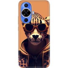 Grabono Huawei Nova 12S Kılıf Renkli Tpu Uv Baskılı Desenli Silikon Tiger