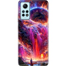 Grabono Xiaomi Redmi Note 12 Pro 4g Kılıf Renkli Desenli Baskı Tasarım Silikon Gizemliülke