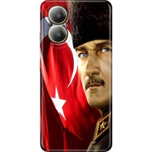 Grabono Realme 12 Lite Kılıf Renkli Rubber Baskılı Desenli Silikon Tpu Mustafa Kemal