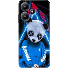 Grabono Infinix Hot 30 Kılıf Baskılı Esnek Silikon Kapak Cool Panda