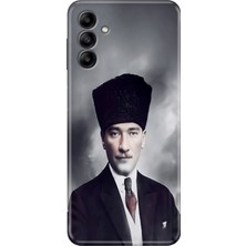 Grabono Samsung Galaxy A34 Kılıf Tasarım Esnek Silikon Atatürk
