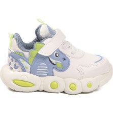 Cool Beyaz Cırtlı Hafif Unisex Çocuk Spor Ayakkabı Dinito B