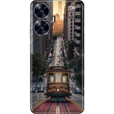 Grabono Realme C55 Kılıf Renkli Desenli Baskı Silikon Uv California