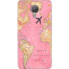 Grabono General Mobile Gm 5 Plus Kılıf Desenli Trend Silikon Map