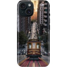 Grabono iPhone 15 Uyumlu Kılıf Renkli Tpu Uv Baskılı Desenli Silikon California