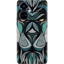 Grabono Tecno Camon 19 Pro Kılıf Renkli Temalı Desenli Tpu (CI8N) Uyumlu Silikon Lion Mandala