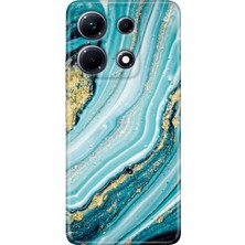 Grabono Infinix Note 30 Kılıf Desenli Baskılı Esnek Silikon Kapak Simli Taş