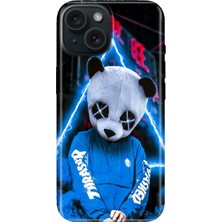 Grabono iPhone 13 - 14 Kılıf Renkli Tpu Uv Baskılı Desenli Silikon Cool Panda