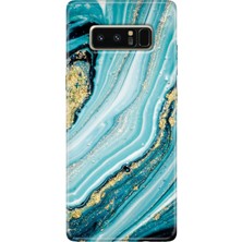 Grabono Samsung Galaxy Note 8 Kılıf Renkli Temalı Desenli Tpu Note8 Silikon Simli Taş