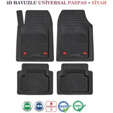 Ekolmaks Chevrolet Cruze 2017-2018 Hb Uyumlu 3D Havuzlu Universal Paspas Siyah Siyah