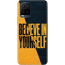 Grabono Vivo Y21S Uyumlu Kapak Kılıf Renkli Tpu Uv Baskılı Desenli Silikon Yourself