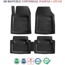 Ekolmaks Volkswagen Tiguan 2016-2020 Uyumlu 3D Havuzlu Paspas Takımı Pro Siyah