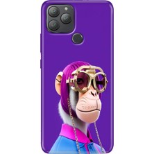 Grabono General Mobile Gm 22 Plus Kılıf Desenli Esnek Silikon Uv Monkey