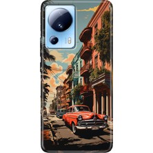 Grabono Xiaomi Mi 13 Lite Kılıf Desenli Mi 13 Lite Design Silikon Küba