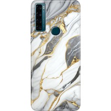 Grabono Tcl 20 Se Kılıf Baskılı Silikon Renkli Resimli Arka Kapak Arsos Mermer