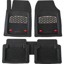 Ekolmaks Peugeot 206 Sw Uyumlu Universal Derin Havuzlu Paspas Krom Karbon