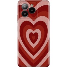 Grabono Omix X7 Kılıf Renkli Özel Temalı Desenli Silikon Tpu Stok Mat Kalp