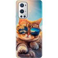 Grabono Oneplus 9 Pro Kılıf Renkli Özel Temalı Desenli Silikon Tpu Cat