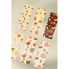 Tiny Stories TR Kitap Ayracı Kahve Kitap Temalı 6'lı