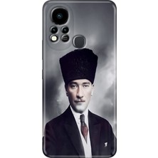 Grabono Infinix Hot 11S Uyumlu Kılıf Renkli Tpu Silikon Atatürk