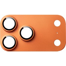 iPhone 17 Pro Wiwu LG-012 Armor Deck Oleofobik Anti Reflective 9h Kamera Lens Koruyucu Turuncu