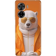 Grabono Casper Via X40 Kılıf Renkli Baskı Desenli Tpu Kapak Silikon Stil Bear