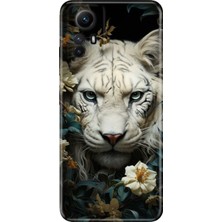 Grabono Xiaomi Redmi Note 12S Kılıf Renkli Desenli Baskı Tasarım Silikon Aslan