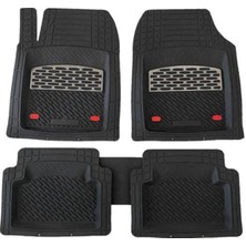 Ekolmaks Peugeot 207 Uyumlu Universal Derin Havuzlu Paspas Krom Karbon.